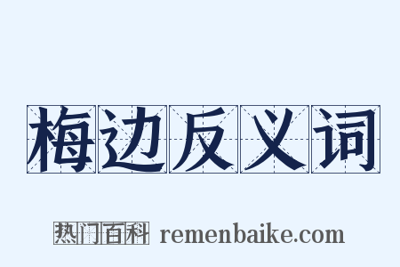 梅边反义词是什么意思的图片
